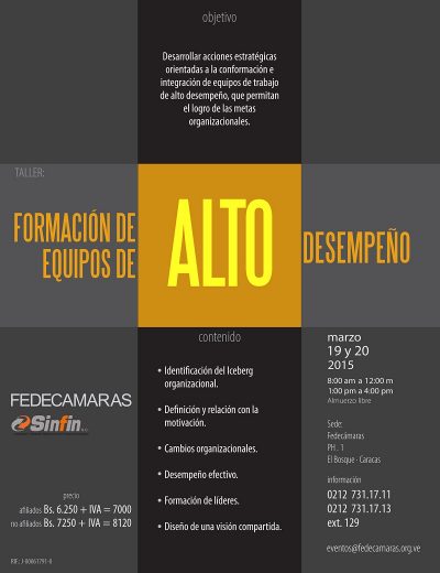 Para Directores Ejecutivos, Taller: Formación de equipos de alto desempeño