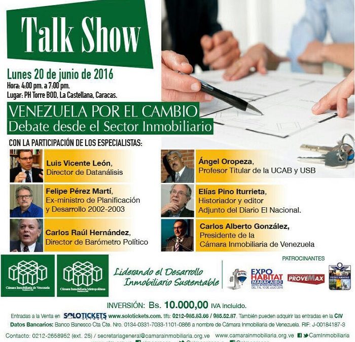 Venezuela por el cambio: Debate desde el sector inmobiliario