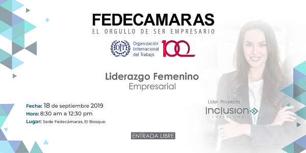 Fedecámaras invita este miércoles 18 de septiembre al taller, “Liderazgo Femenino Empresarial”, a realizarse en la sede de la federación a las 8:30 am.