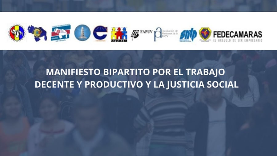 Manifiesto Bipartito por el Trabajo Decente y Productivo y la Justicia Social