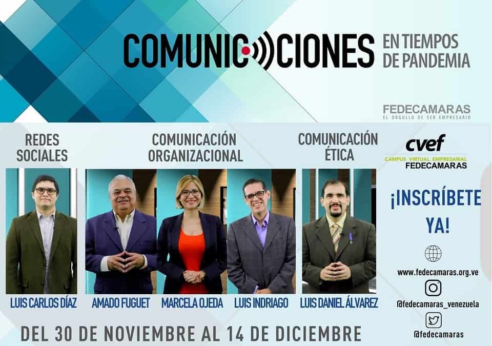 FEDECAMARAS invita al programa de formación “Comunicaciones en tiempos de pandemia”