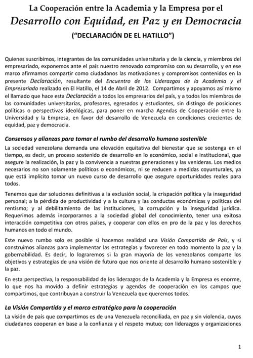 Desarrollo con Equidad, en Paz y en Democracia