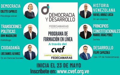 FEDECAMARAS invita a participar en su programa en línea «Democracia y Desarrollo»